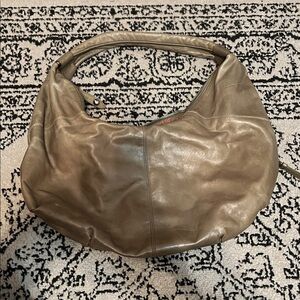 HOBO Light Olive Green Leather Hobo Bag
